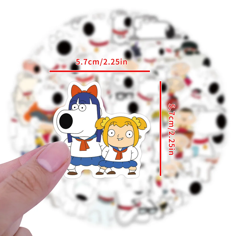 55개 가족 그림 스티커 그래피티 스티커 DIY 다이어리 폰 케이스 핸드메이드 스크랩북 미적 스티커