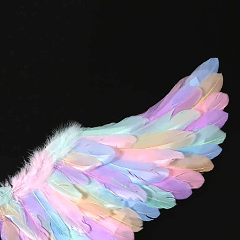 Attractive Holy Angel Feather Wings for Children Adults Halloween Cosplay Devil Wings for Stage Performance and Theatrical Shows 6