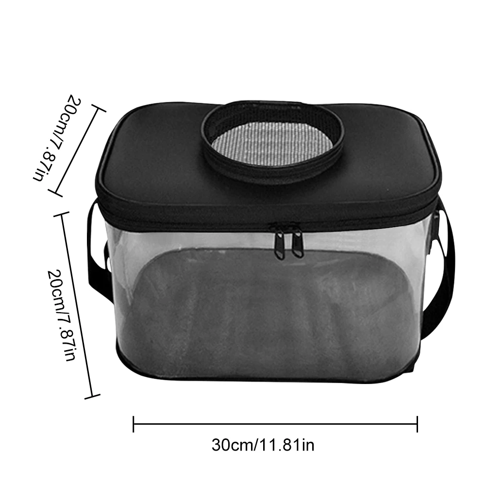 Foldable Live Fish Bucket Container Portable Breathable Fish Box Bag  Transparent Water Storage Bucket EVA Fishing Gear Accessory