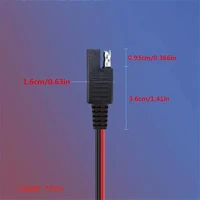 2Pcs SAE Single-ended Cable Power Extension Connector Plug Cable Solar Panel Battery Adapter Quick Connect - Image 6