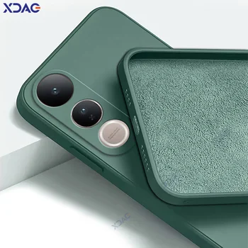 Custodie per cellulari Candy di lusso per VIVO V50 Lite E Protezione fotocamera VIVOV50 V50E V50Lite Cover morbida Armatura quadrata in silicone liquido