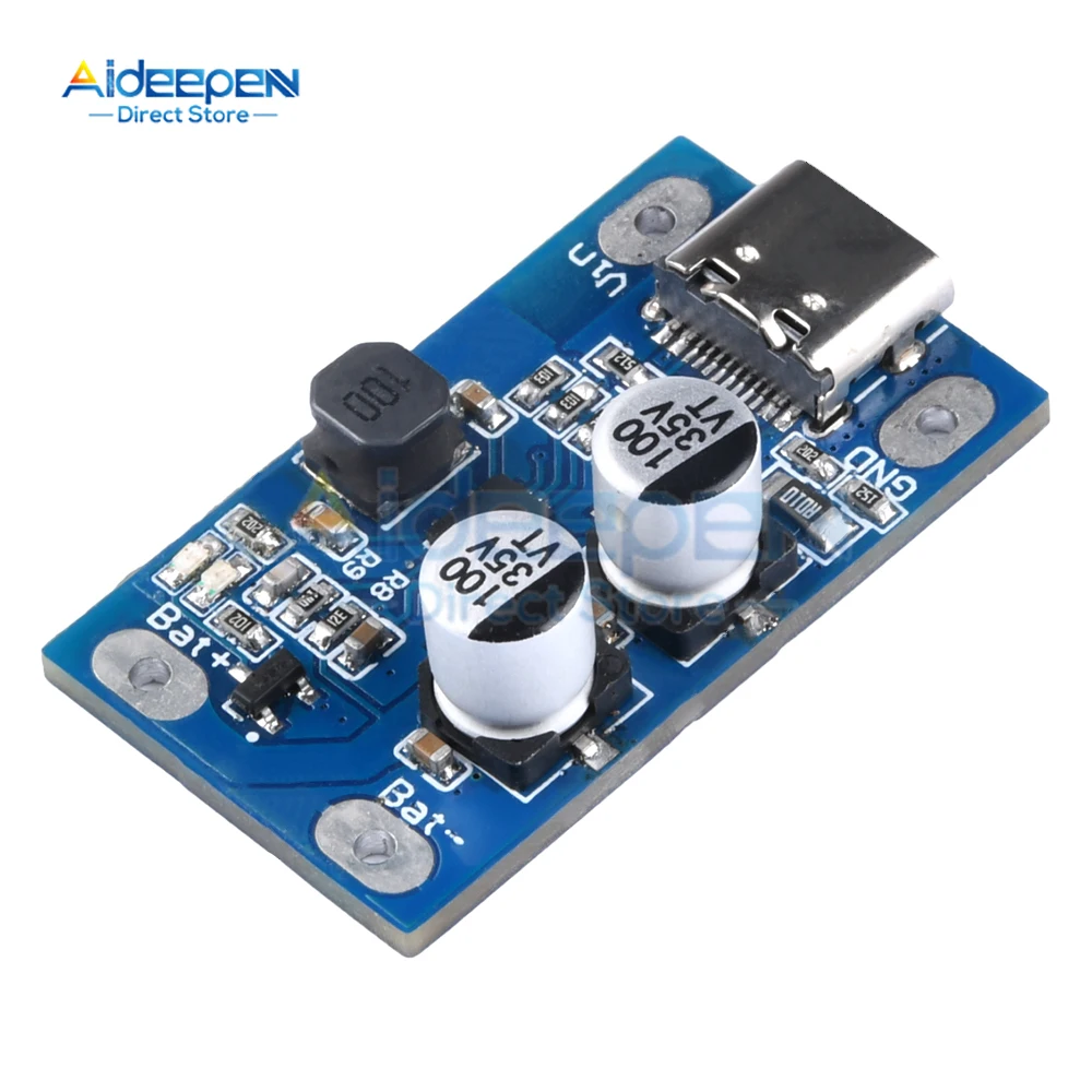 Type-C USB 1S 2S 3S 4S BMS 4.2V 8.4V 16.8V 2A Lithium Battery Charging Boost Module With Balanced Fast Charge With Indicator