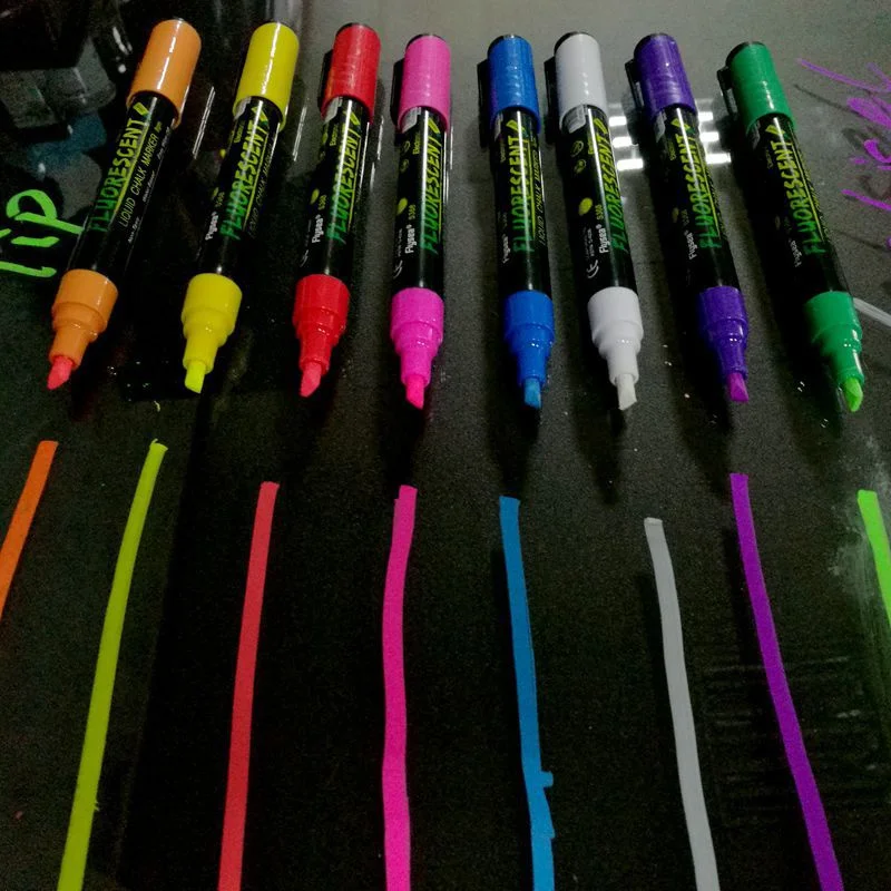 Beekeeping Tools Accessories LED Highlighter Marks Pen 8 Colors Queen Bee Marker Pen Honeybee Bevel Nib Marking Paintbrush