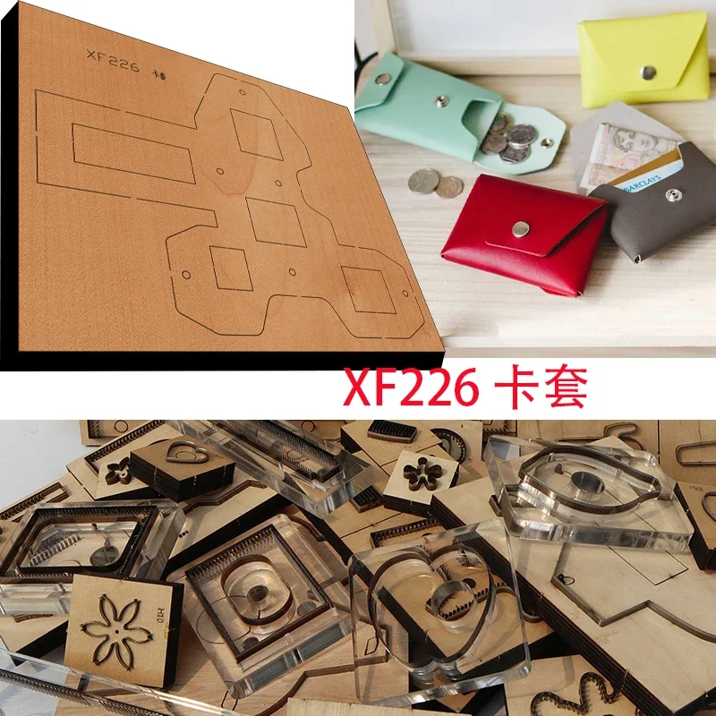 일본 스틸 블레이드 목재 다이 카드 보호대 가죽 공예 펀치 수공구, 절단 나이프 몰드 XF226 가죽 공예 도구, 신제품