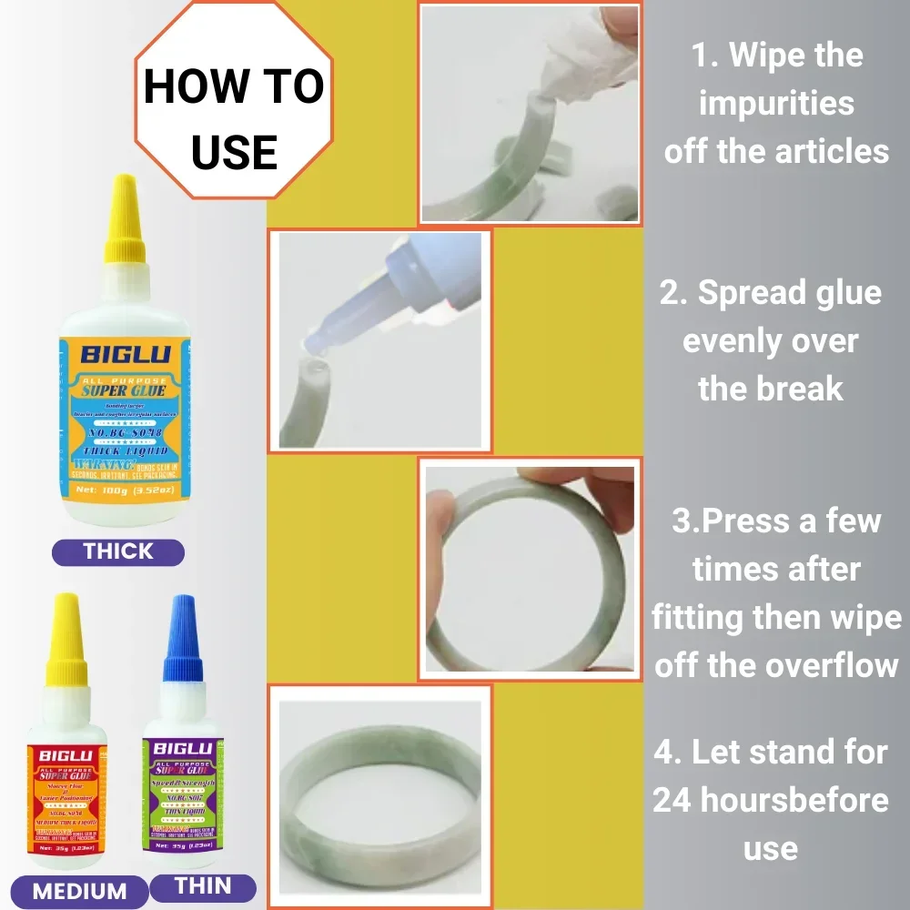 Colle cyanoacrylate THIN 10g-35g pour modélisme - Lot de 1 à 3 pièces