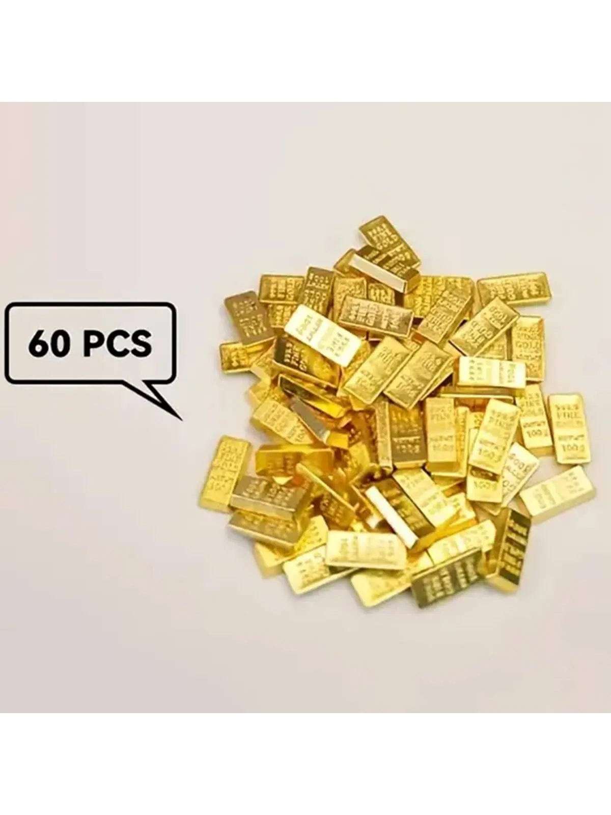 Mini réplica de barra de oro: aleación chapada en oro de 24 quilates, modelo de exhibición decorativo coleccionable para el hogar/oficina, regalo de utilería de inversión (Reali