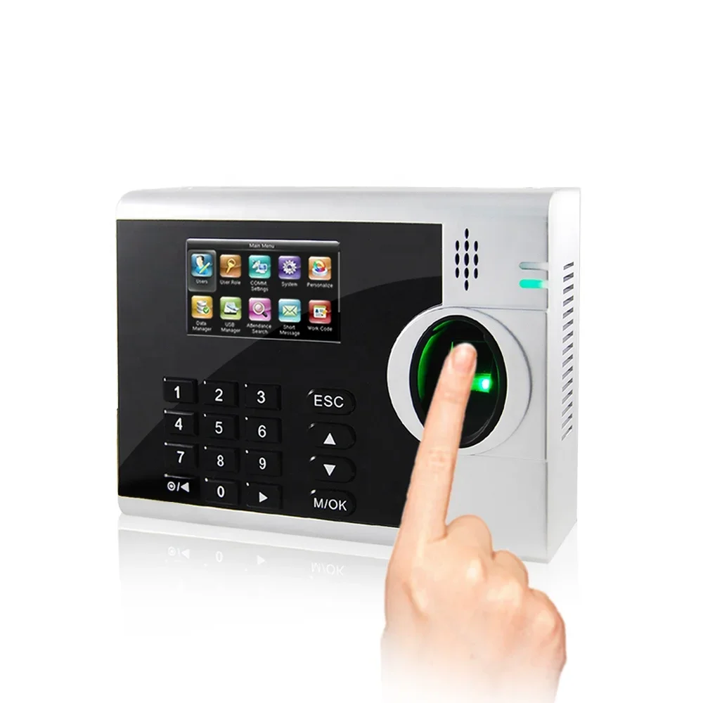 

Friendly 3-inch LCD And New Ul Design Built In Alarm Time Attendance Machine With TCP/IP RS232/458