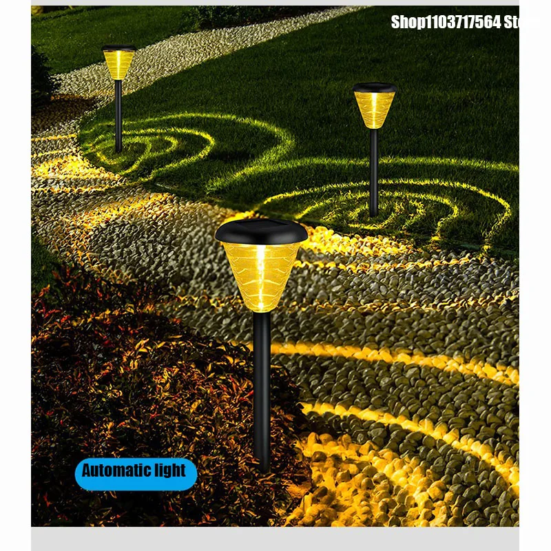 Solar lawn light outdoor waterproof garden light Simple LED community garden park landscape light