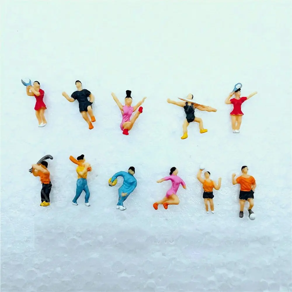 

Детские игрушки ABS Материал смешанных цветов позы DIY, персонаж кукольный домик украшения модель пассажиров людей фигурки