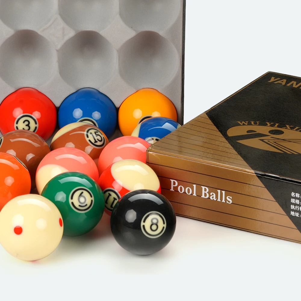 TV-Pro-Cup Billiards Table Balls Set 2-1/4inch 57.2/52.5mm Billard Resin Pool Cue Balls Full Set Snooker Billiard Accessories