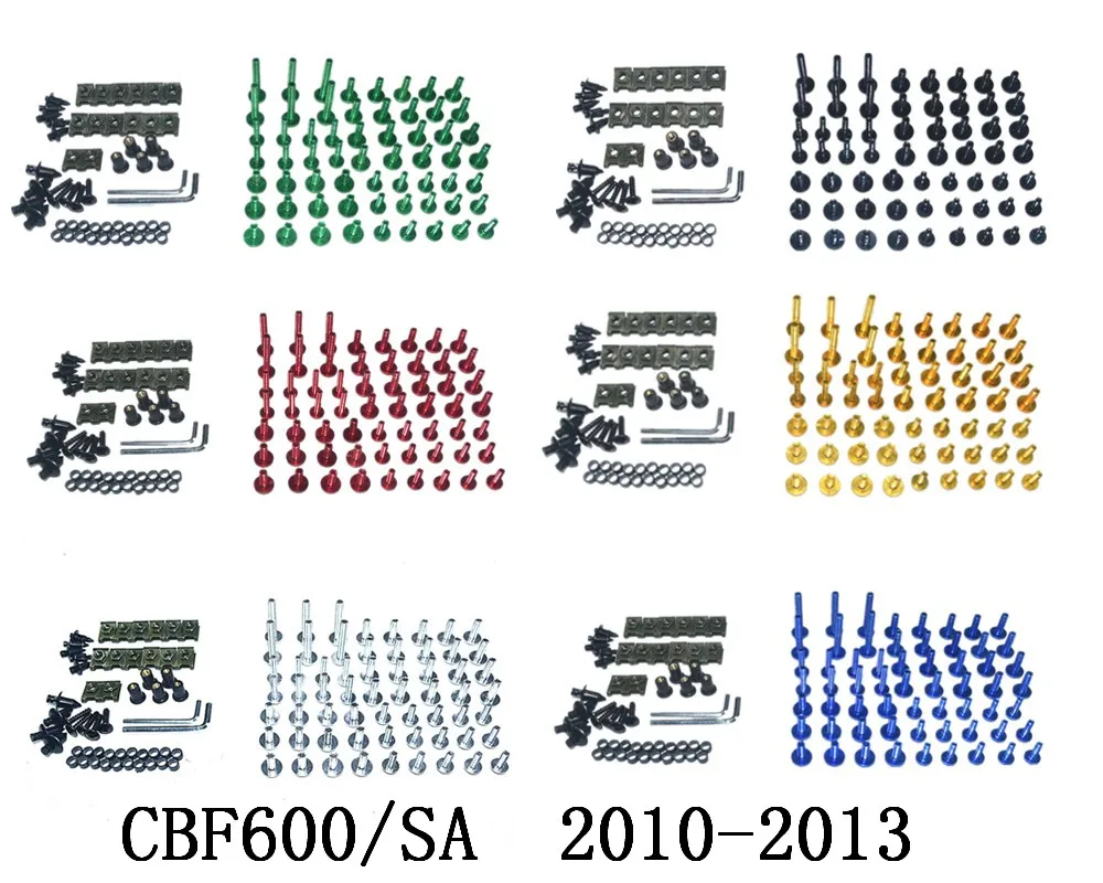 

Мотоциклетные комплектные Обтекатели болты в комплекте, аксессуары для HONDA CBF600/SA 2010-2013