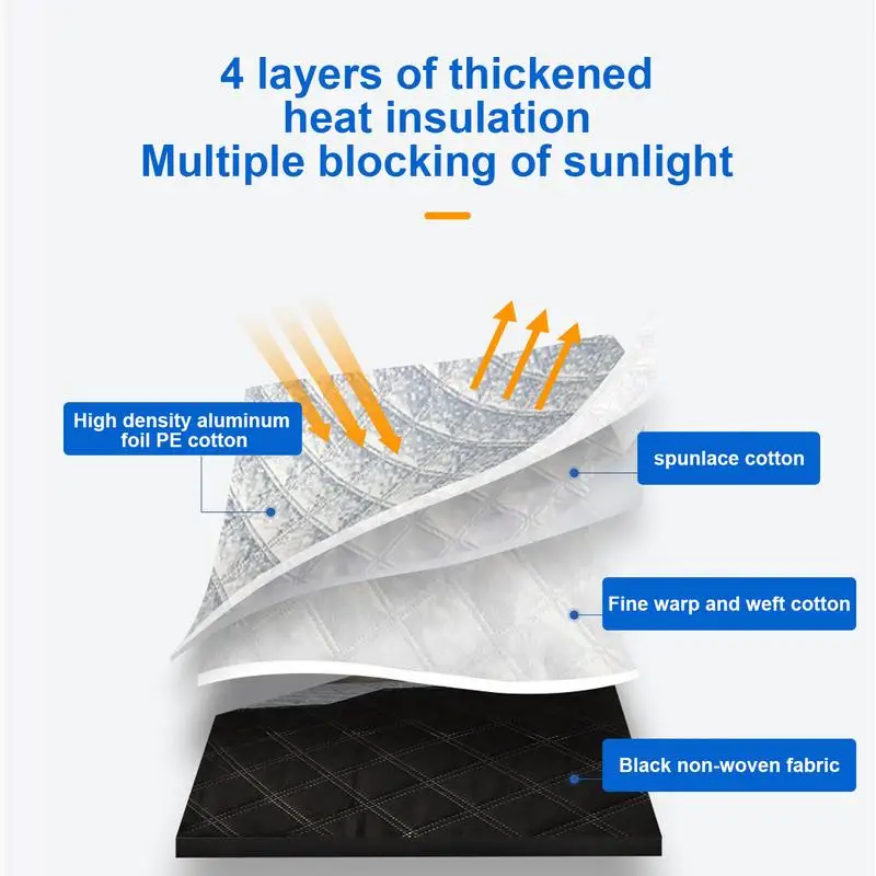 Windshield Snow Cover Car Sunshade Front Window Sun Visor Protection Wind Shield Cover With Wing Earmuffs On Both Sides car windshield snow shield