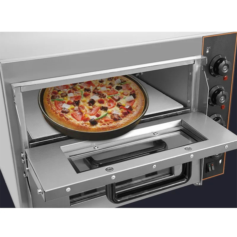 EB-1/2 Electric Pizza Kitchen Food Processor Double Layer Baker Machine Home Appliance Stainless Steel Cuisine Commercial Oven 3