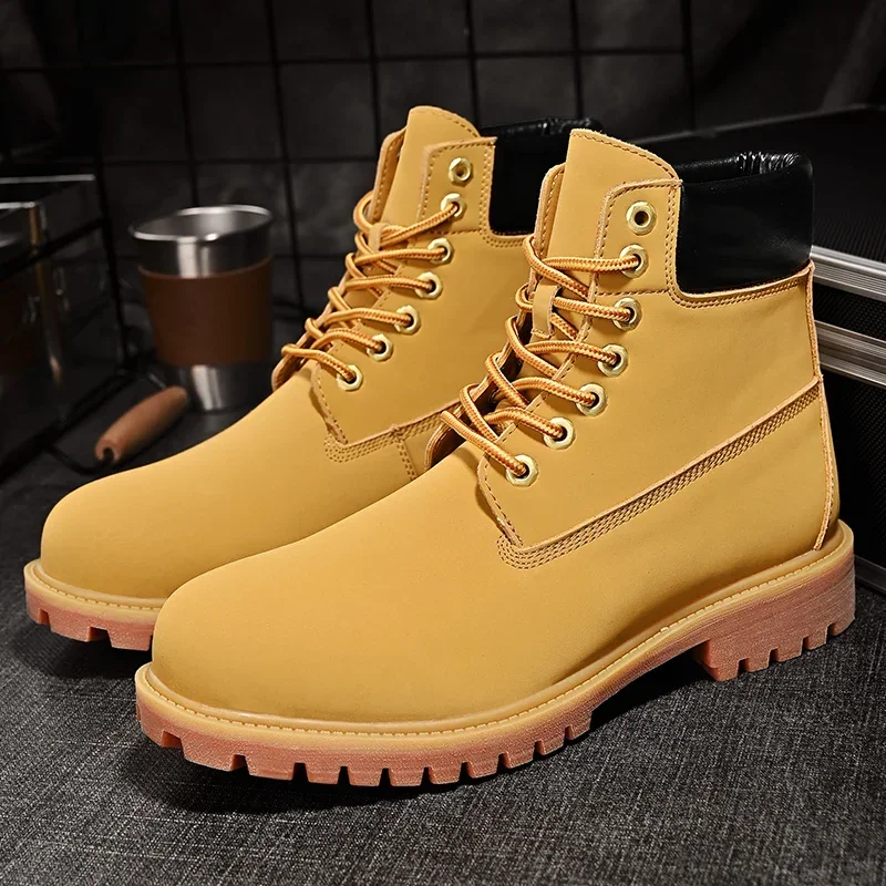 Handmade Boots Men Work Shoes Men's Shoe High Heel Ankle Boots Dress Booty Man Brown Boot Casual Sneakers Free Delivery Shoes