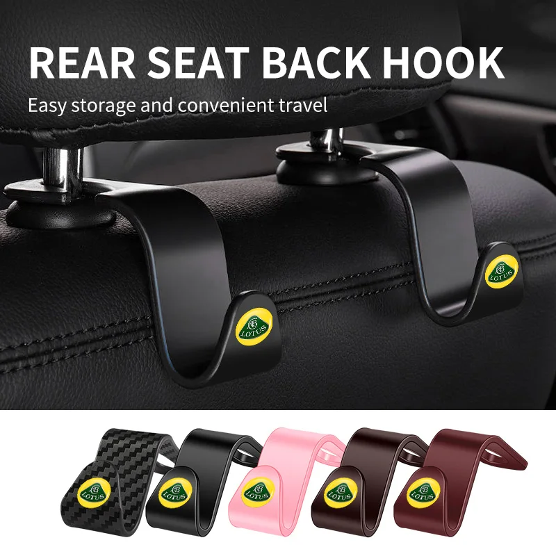 Per Lotus 4Pcs Universal Car Seat Back Poggiatesta Storage Hook Accessori Eletre Emira Evija Envya Eleven Elise Evora Europa Ela