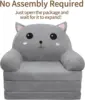 Toddler Chair Kids Sofa - Toddler Sofa Kids Couch Fold Out, 2 in 1 Flip Out Couch and Mini Sofa for Girls and Boys 5