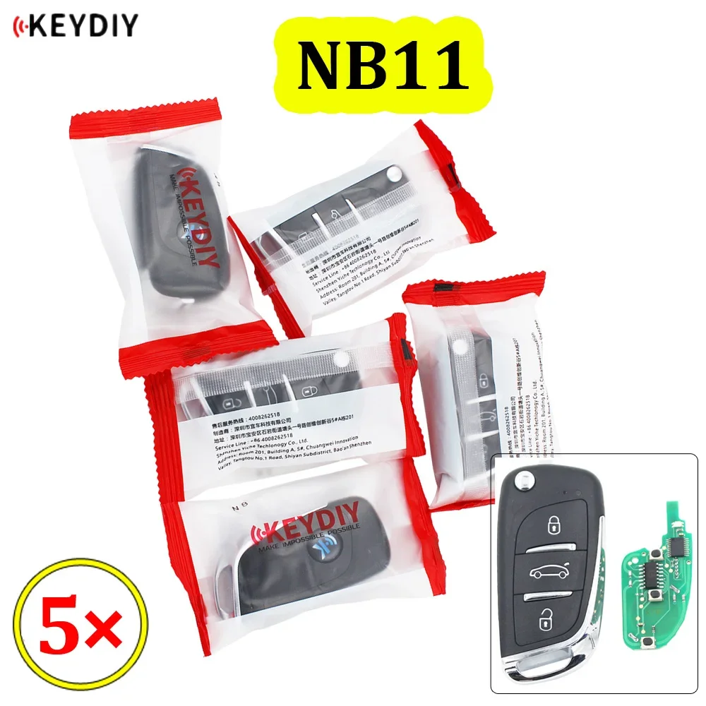 

5PCS/LOT KEYDIY 3 Button Multi-functional Remote Control NB11 NB Series Universal for KD900 URG200 KD-X2 all functions in one