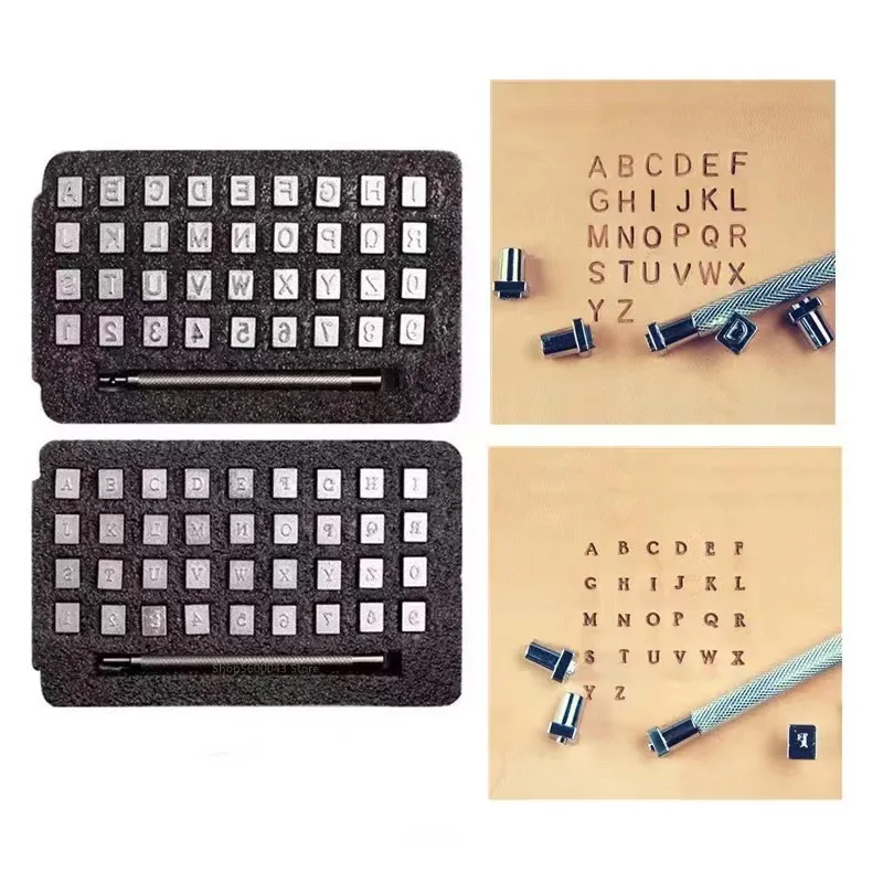 Leather Craft Stamps DIY Leather Seal Engraving Craft Tool Steel Alphabet Number Stamp Leather Craft Stamps Metal Printing number letter stamp set,alphabet number stamp set,leather letter punch,leather craft stamps
