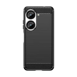 Shock Resistant Protective Phone Case - Soft and Durable Cover for Zenfone 10 (Black)