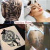 1/3/5pcs Tattoo Blank Practice Skin Eyebrow Gragon Pattern Paint Mixer Makeup Double Sized Synthetic Skin Tattoo Accessories 6