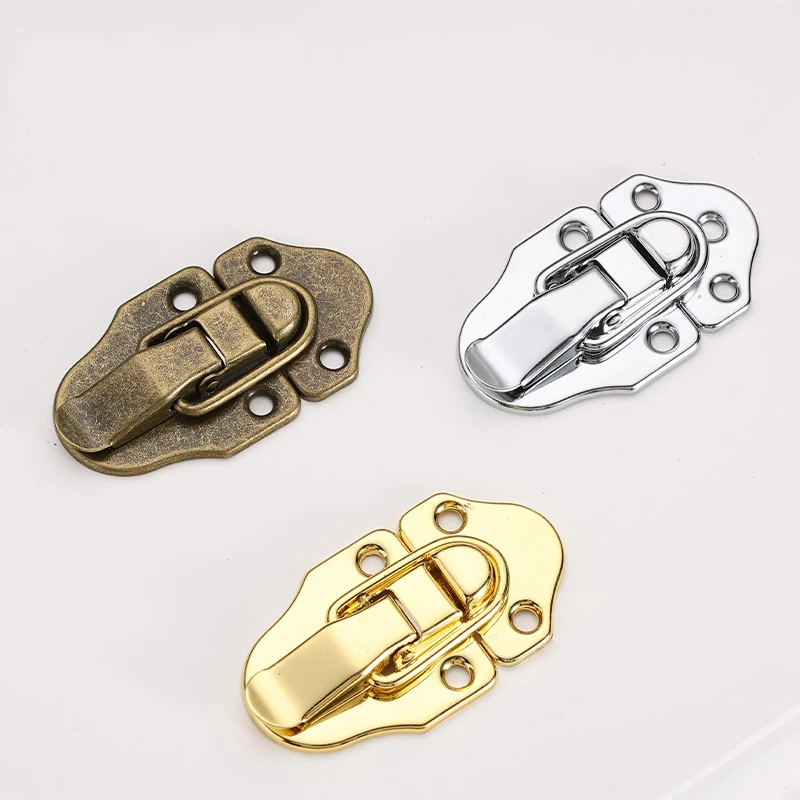 2 sets Vintage Jewelry Wood Box Hasps Drawer Latches Decorative Suitcases Hasp Latch Buckle Clasp Furniture Hardware 40*69mm