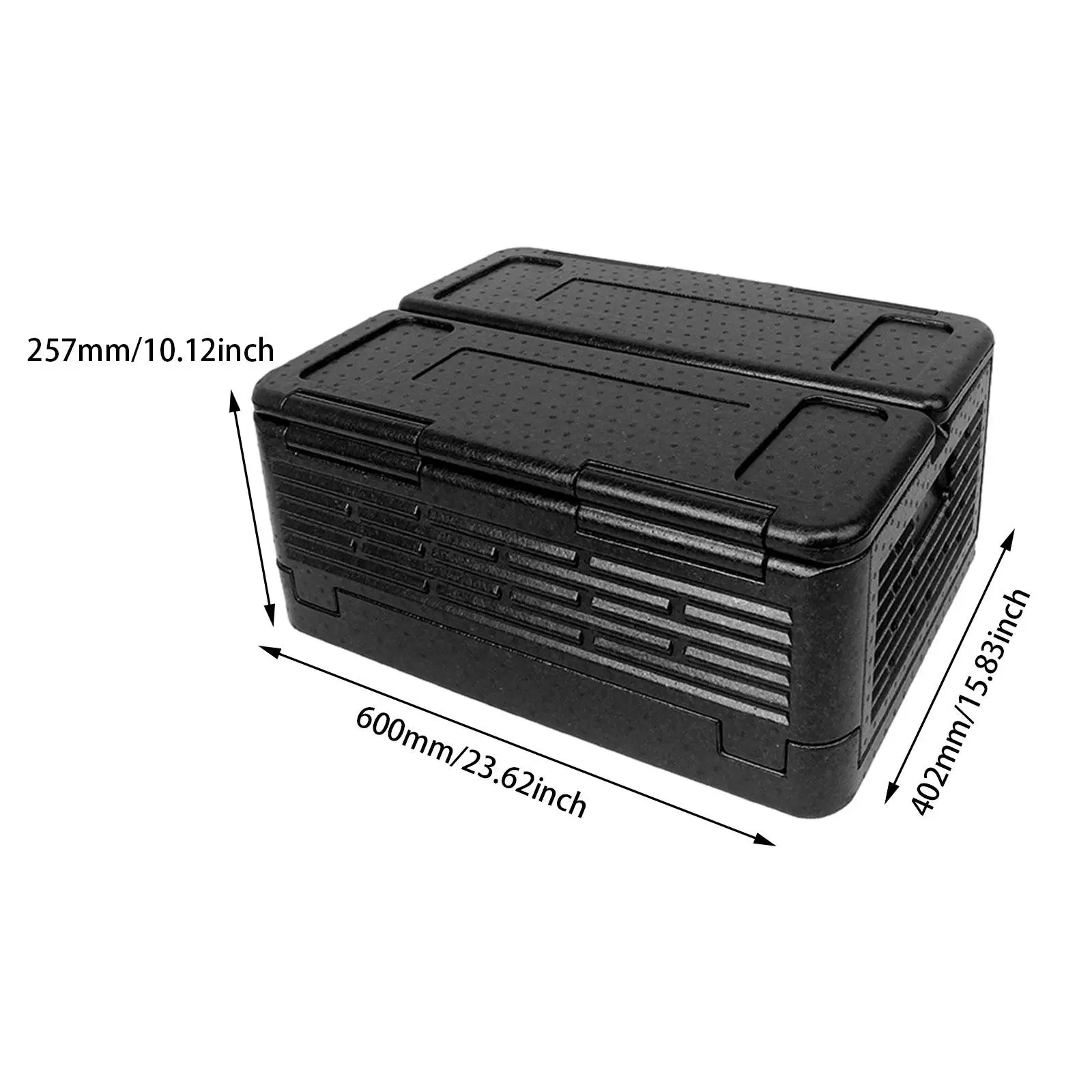 Insulated Food Cooler Box 60L Large Folding Iceless Cooler Foam Chest Reusable Food Warmer Waterproof for Parties Delivery