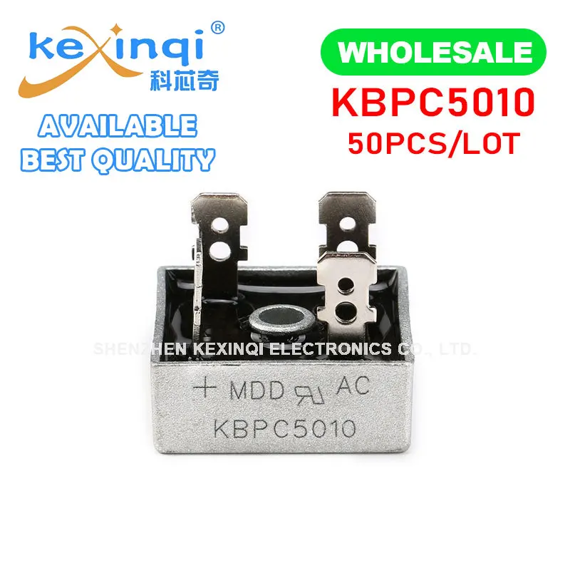 1PCS KBPC1510 KBPC2510 KBPC3510 KBPC5010 50A 35A 25A 15A 1000V Diode Bridge Rectifier