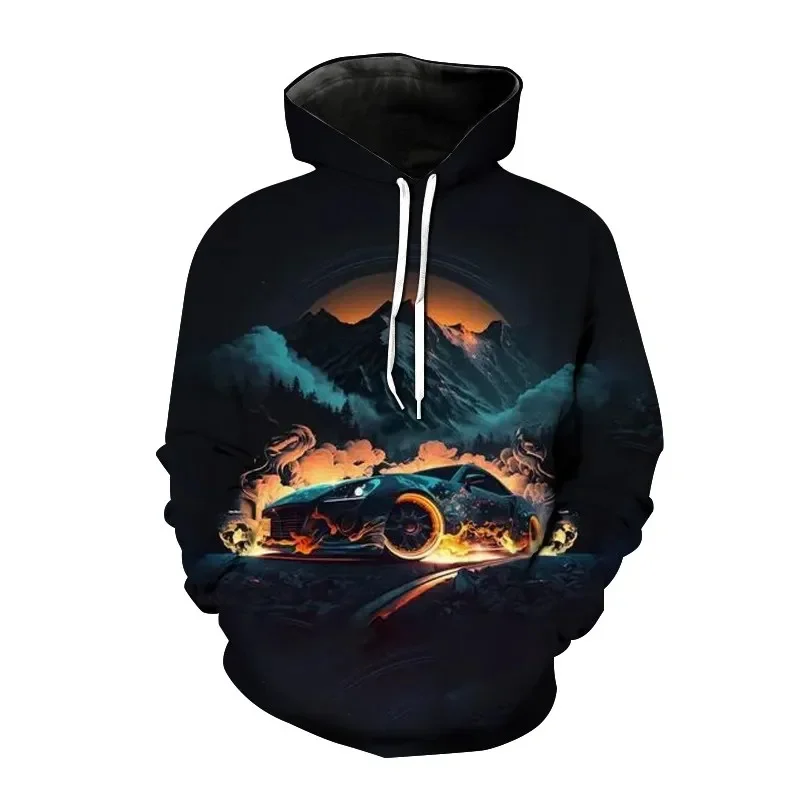 thumbnail image 1 of Sudadera con capucha de coche deportivo con estampado 3D para hombre, sudadera informal de manga larga con patrón de moda, sudadera holgada estilo Harajuku, ropa de calle, 1 of 5
