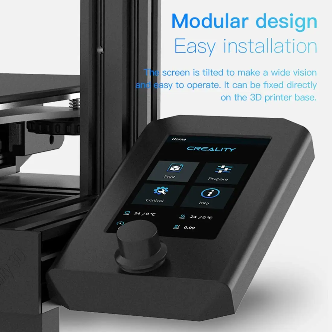 Creality Ender3 v2 Kit de Tela 4.3 Cor hd Lcd Tela Substituição e V4.2.7 32bit Silencioso Mainboard para Ender Series - Imagem 4