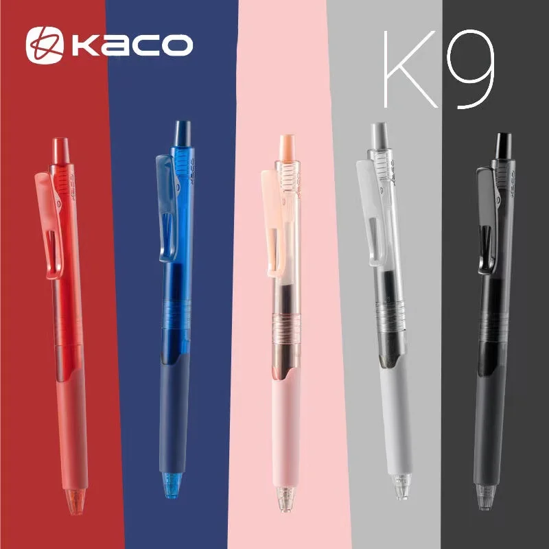 

Ручка гелевая Kaco с выдвижным знаком, 10 шт., 0,5 мм, чернила прочные, быстросохнущие, 800 м, канцелярские принадлежности для письма, офиса, школы
