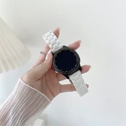 Resin Smartwatch Strap Bracelet, 20mm/22mm for 20mm watch band (White)