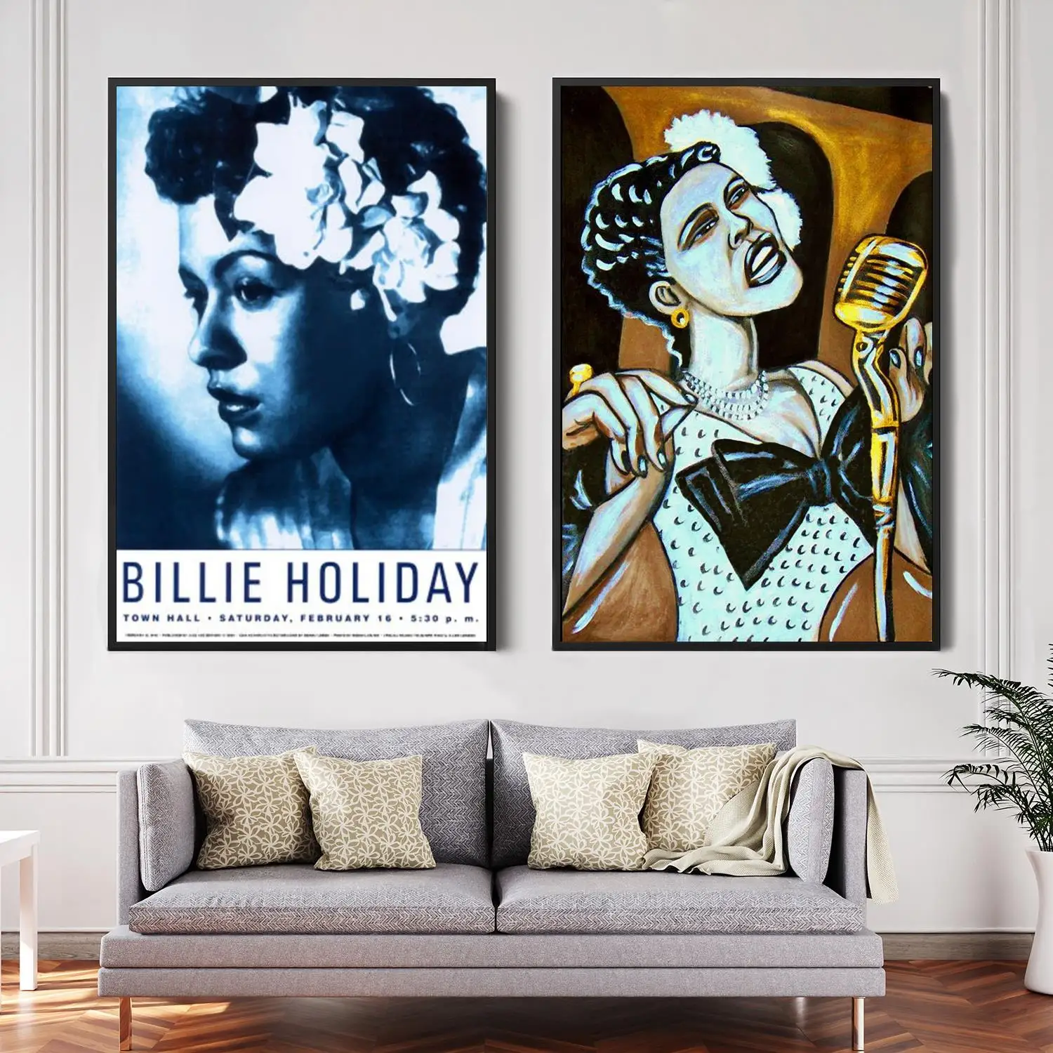 

billie holiday Singer Decorative Canvas Posters Room Bar Cafe Decor Gift Print Art Wall Paintings