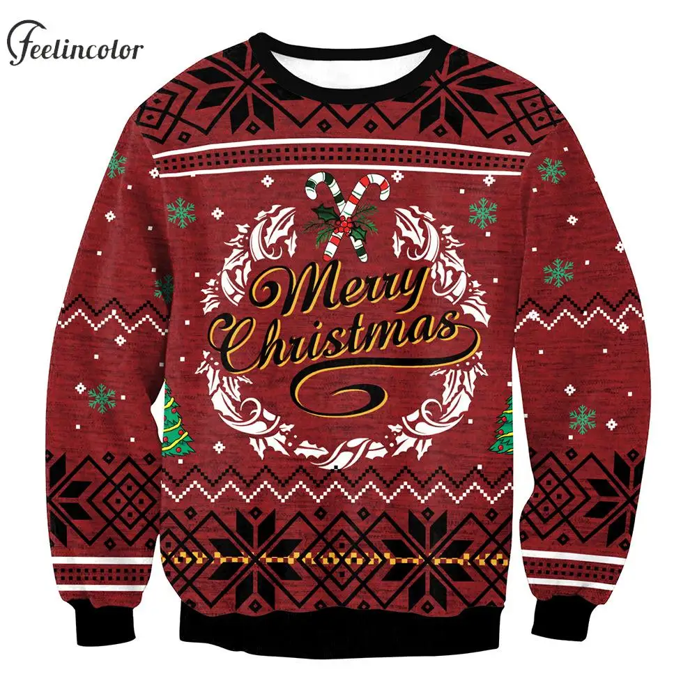 Ugly Christmas Sweatshirts for Men Oversized Tracksuit Unisex 90S Vintage Streetwear Winter Santa Claus Crewneck Male Clothing summer men s fashion polo shirt set 2 pieces casual tracksuit male trun down collar outfit new hawaii beach clothing streetwear