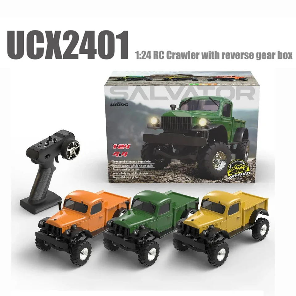 新品　RC クローラー　udirc 1/24 4x4 オフロードトラック UDIRC UCX2405 UCX2405 PRO RTR 1/24 2.4G 4WD RCカー ロック