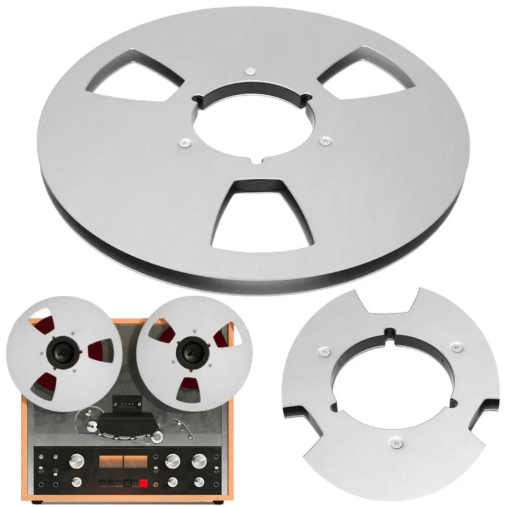1/4 10.5 Inch Blank Tape Reel Aluminum Alloy for Reel To Reel Tape Recorder Replacement Opening Machine Part