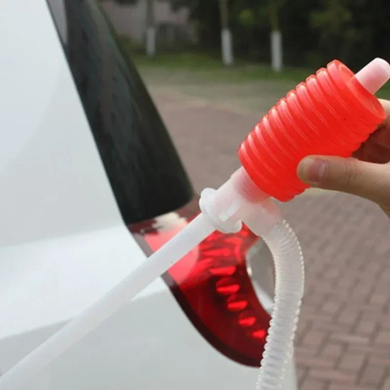 Oil Transfer Pump Car Fuel Oil Transfer Tools Car Motorcycle Fuel Oil Gasoline Diesel Transfer Sucker Hand Pump Manual Siphon Suction Water Pump