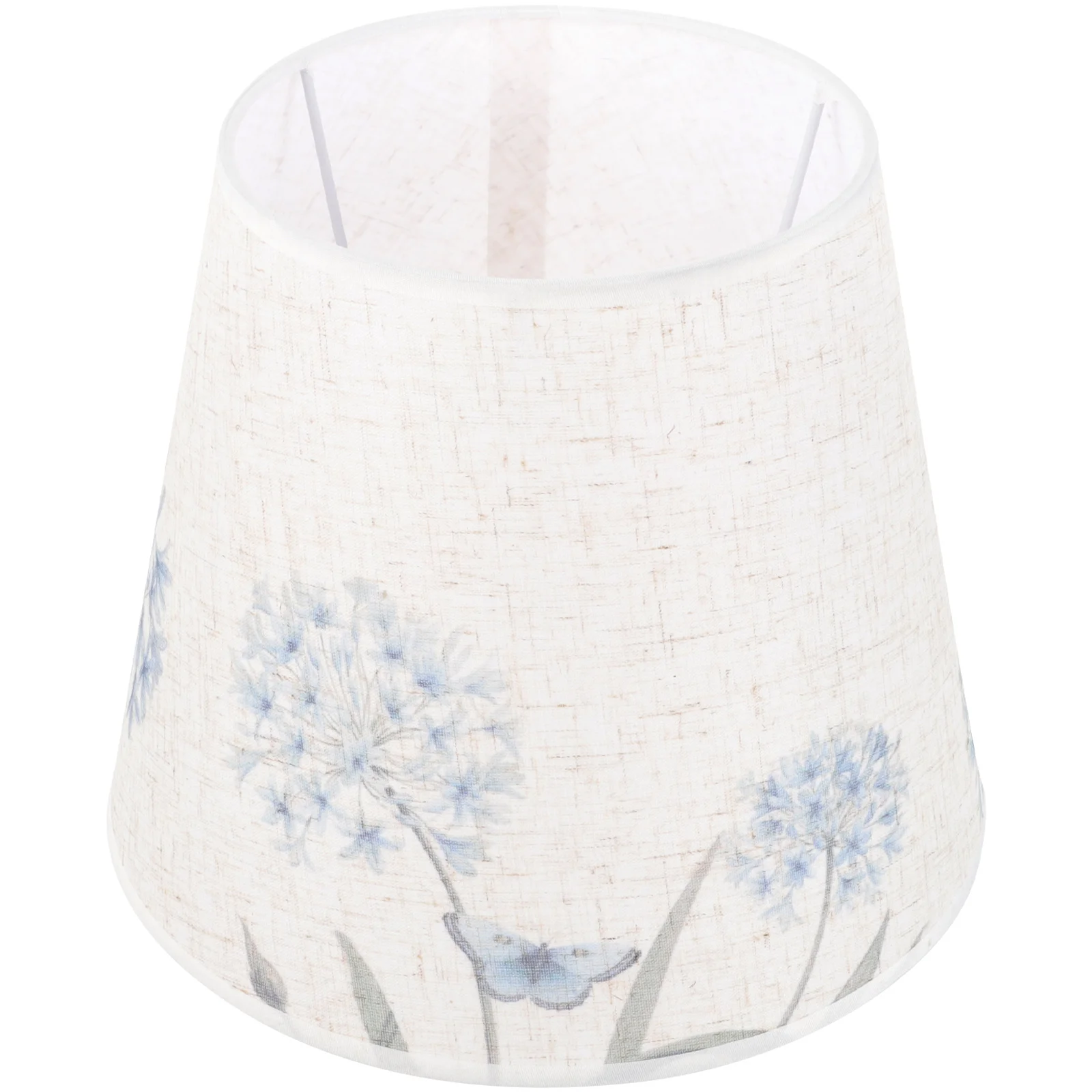 

Household Lamp Shade Light Covers Fabric Blue Lampshade Table Floor Farmhouse Fixtures Vintage Decor