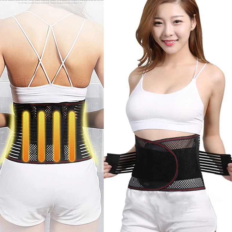 

Adjustable Waist Trainer Belt Men Women Lower Back Brace Spine Support Waist Belt Orthopedic Breathable Lumbar Corset