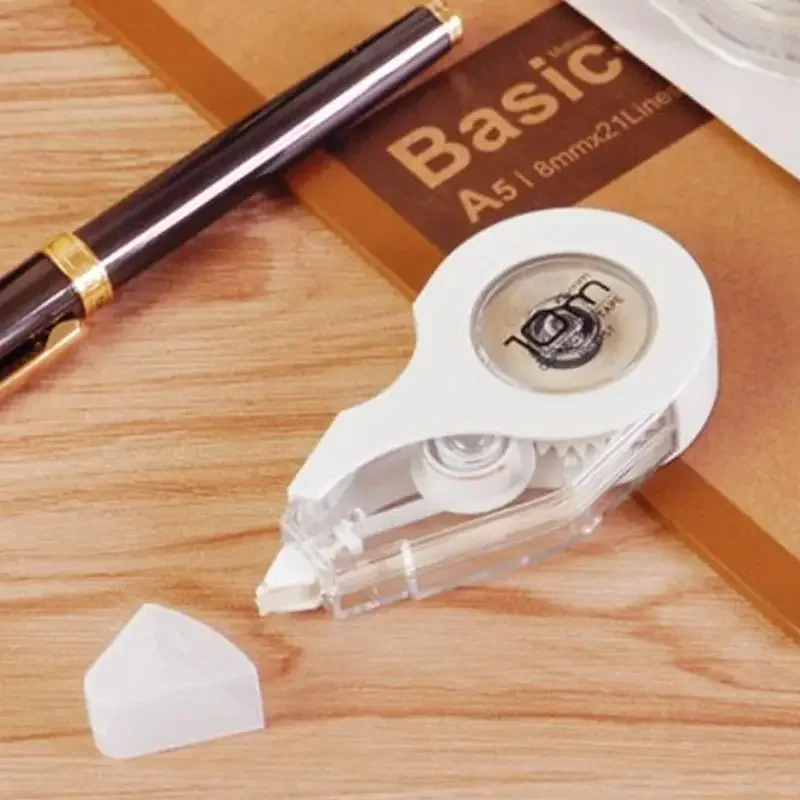 4Pcs/Set 10M Kids Students Portable Beige And Transparent Case Correction Tape, School Office Supplies Writing Correcting Tape