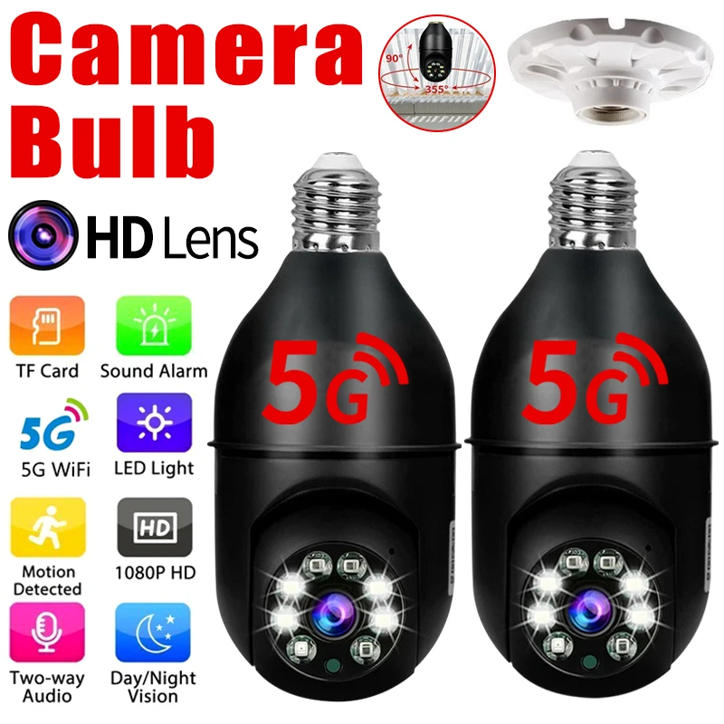 Bulb Camera Night Vision Bulb Security Camera Wifi Cam Bulb Cam