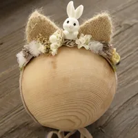 ❤️Newborn Photography Props Accessory Cute Manual Headband Studio Baby Photo Cartoon Ear Headwear Infant Shoot Accessories 6