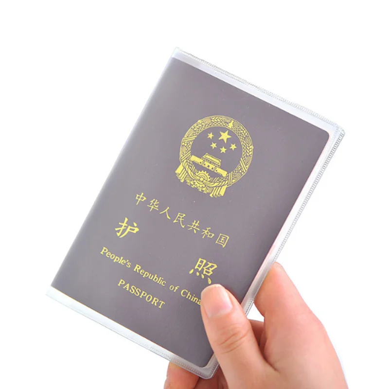 Porte-passeport étanche, couverture transparente en PVC porte-carte  d'identité, porte-cartes de crédit, pochette pour cartes de visite,  nouveauté