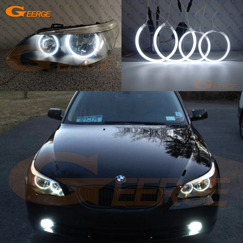 LED Angel Eyes Tuning Für BMW 5 Series E60 E61 Pre LCI Scheinwerfer 520i  530i 540i 550i 525i 545i Halo ringe Kit DRL Zubehör - AliExpress