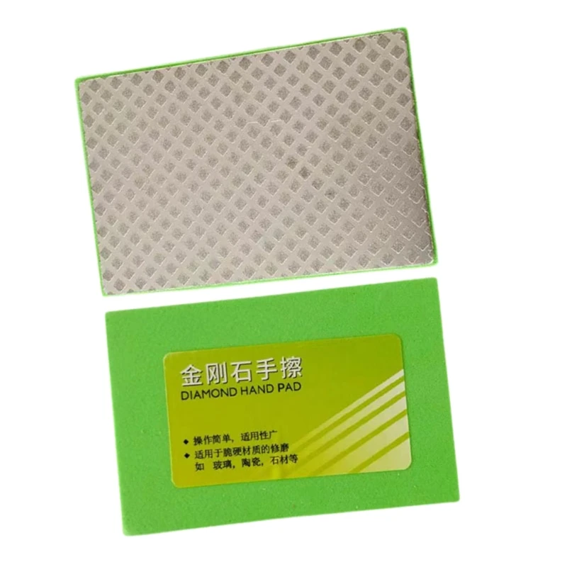휴대용 다이아몬드 손 연마 패드 90x5 5mm/3.54x2.17 인치 유리 타일 용 연마 패드 목재 금속 연마 연삭