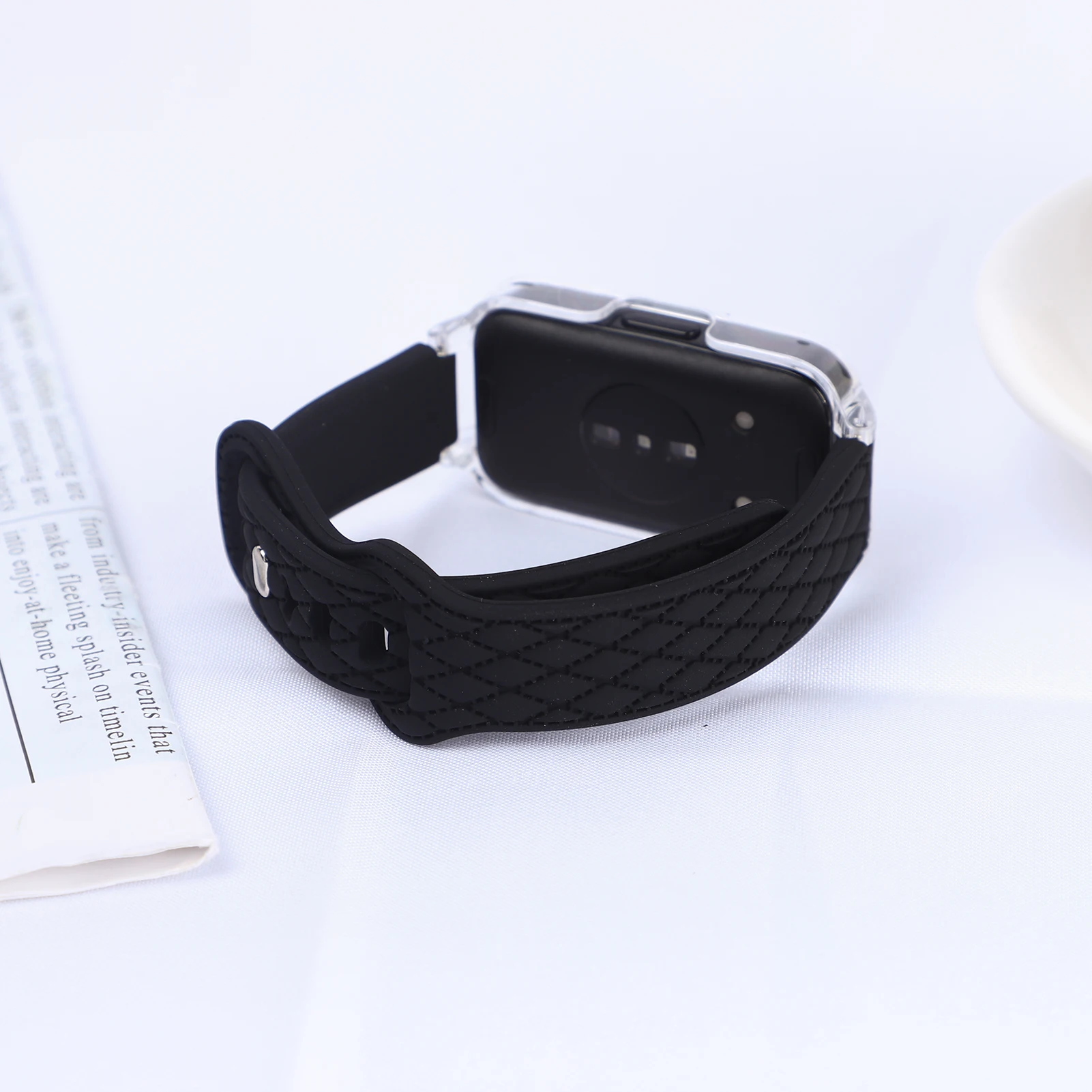 Silicone Sport Bracelet with Transparent Case
