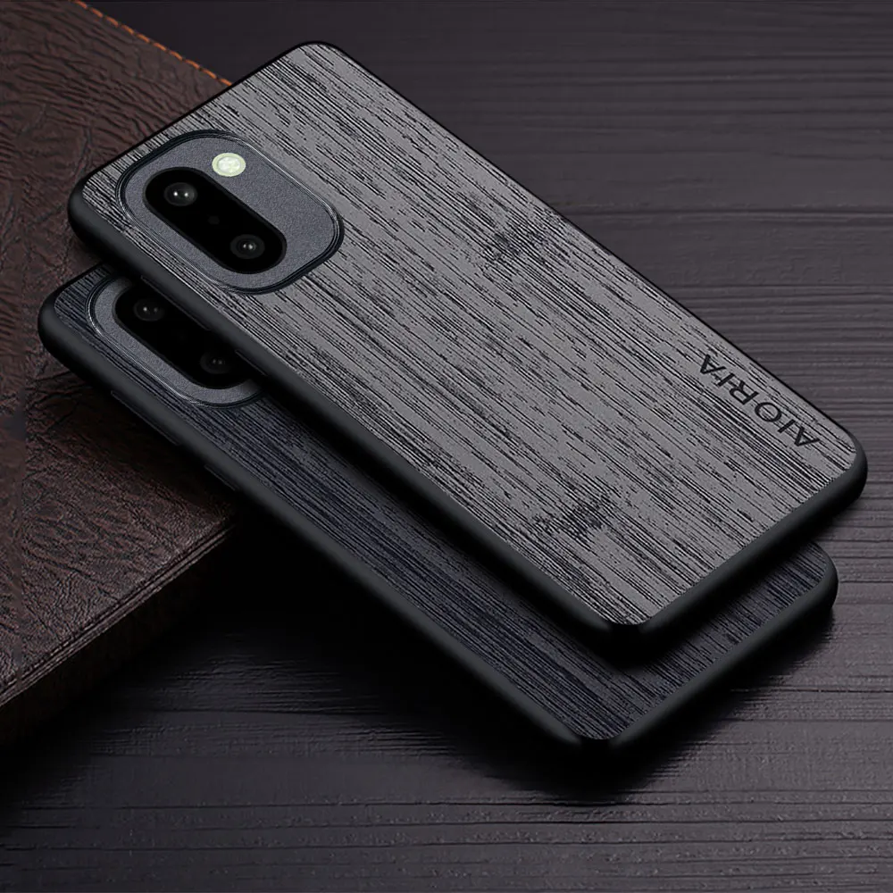 Luxury Bamboo Wood Pattern Leather Phone Case Cover