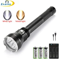 3-LED XHP70.2 Waterproof Diving Flashlight (IPX68) 1