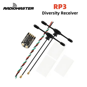 Ricevitore Radiomaster RP3 V2 ELRS3.0 con doppia antenna ad alta sensibilità, bassa latenza e alta velocità di aggiornamento a lungo raggio