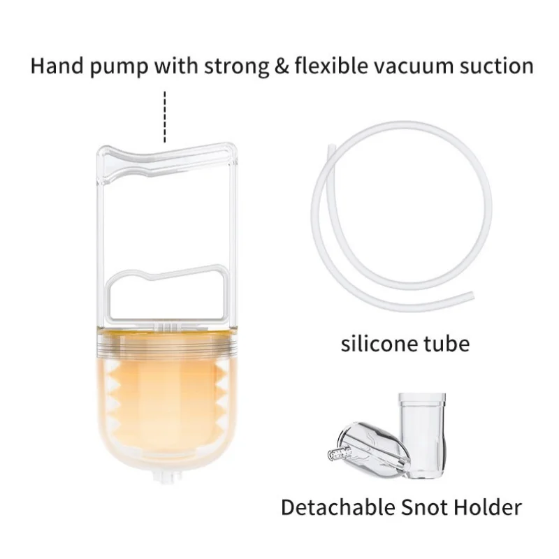 Hand-pull baby nasal aspirator Manual negative pressure imitation reflux hand-held child nasal cleaning and nursing device