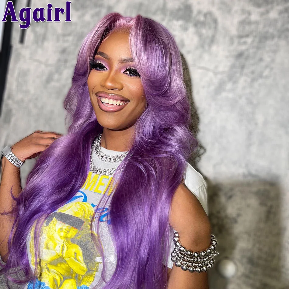 Рисунок 3 - Волнистые волосы лавандового цвета 13x4 13x 6